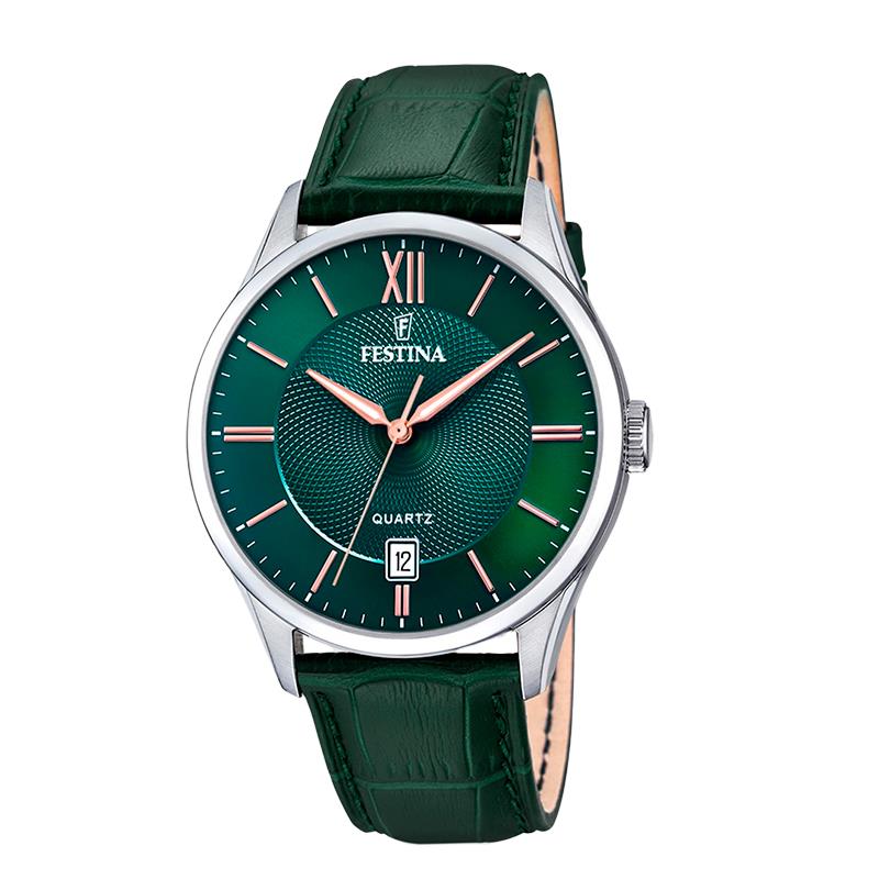 RELOGIO FESTINA MASC F20426 7 PRATA/VERDE