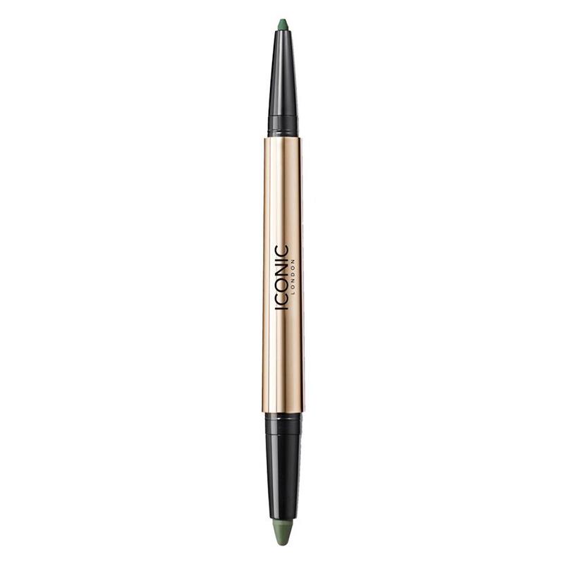 LAPIS DE OLHOS 2 EM 1 ICONIC LONDON SMOKEY EYE DUO KAJAL EYELINER JUNIPER GREEN 0,85G + 0,2G