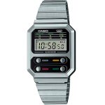 RELOGIO UNISSEX CASIO DIGITAL A100WE1A PRATA