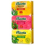 BALINHAS RICOLA TRES SABORES SEM ACUCAR ORIGINAL/CRANBERRY/LEMON MINT 3X75G