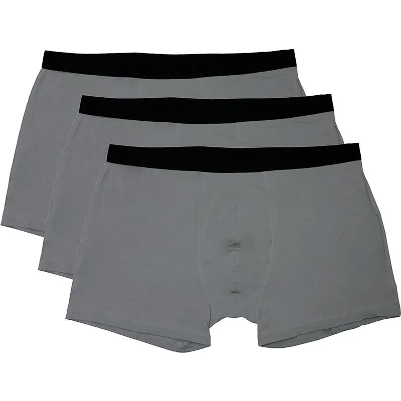 CUECA BOXER HYDRANT MASC BH00002 3 UN CINZA PRETO TAM M