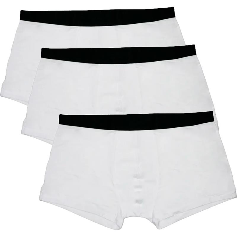 CUECA BOXER HYDRANT MASC BH00001 3 UN BRANCO PRETO TAM L