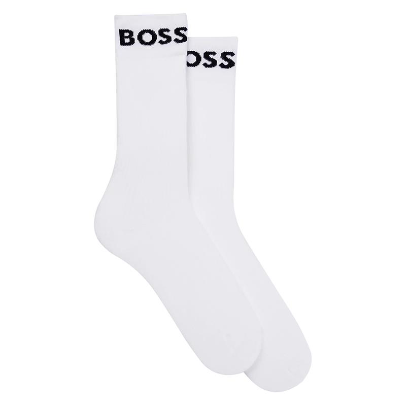 MEIAS HUGO BOSS UNISEX ADULTO BRANCO 2P RS SPORT CC 50469747 TAM 40 46