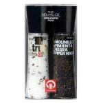 KIT TEMPEROS CARMENCITA PIMENTA PRETO 190G SAL TRUFA 360G COM MOEDOR