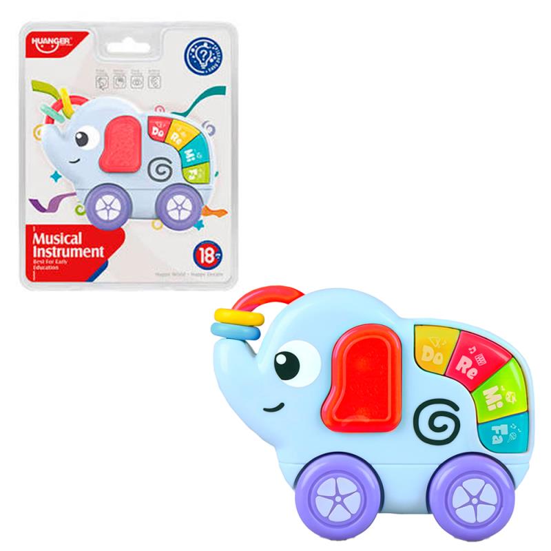PIANO ELEFANTE HUANGER DE BRINQUEDO COM SOM HE0546
