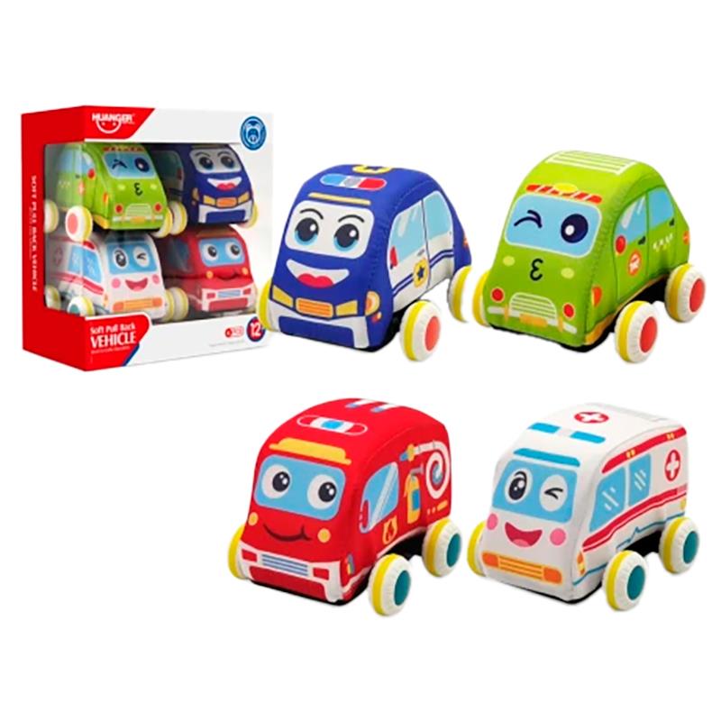 CONJUNTO DE CARRINHOS HUANGER DE TECIDO P/BEBE 4UN