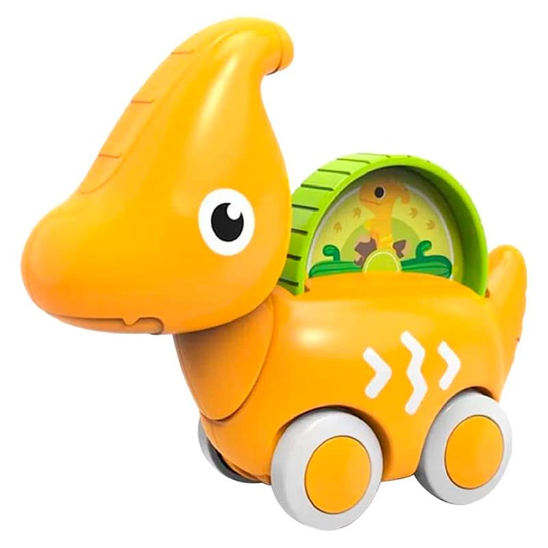 BRINQUEDO HUANGER DINOSSAURO COM RODAS DE ARRASTO HE8007B