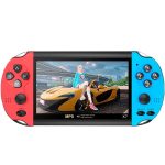 CONSOLE DE VIDEO GAME X7 HD 8GB ENHANCED EDITION AZUL PRETO VERMELHO