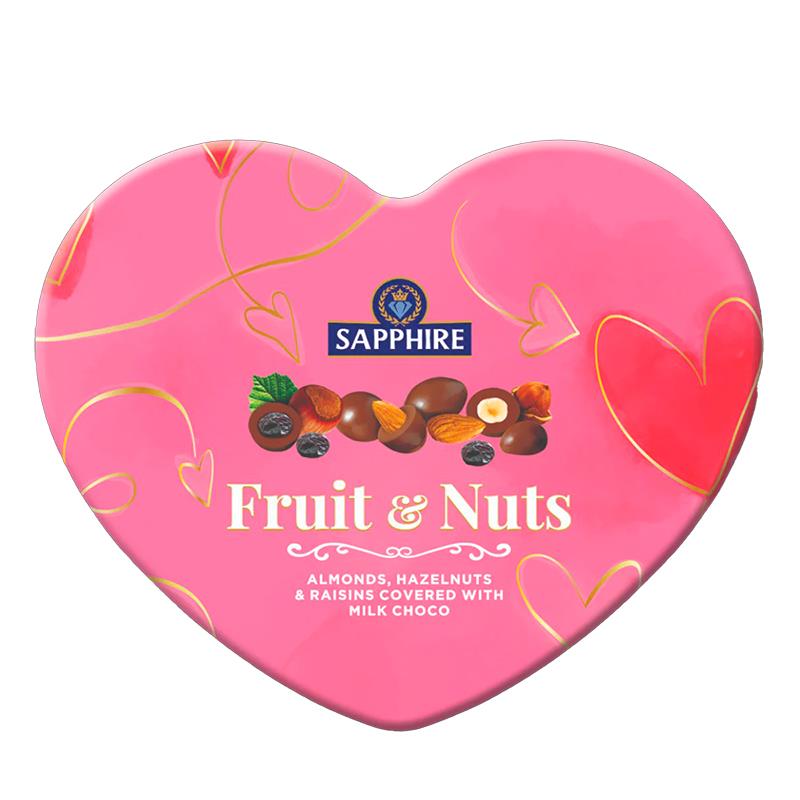 BOMBONS SAPPHIRE FRUTAS E NOZES COM CHOCOLATE 160G