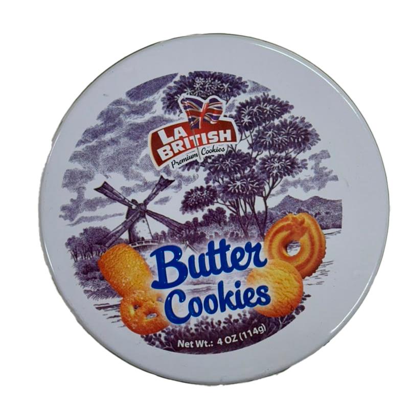 BISCOITO LA BRITISH BUTTER COOKIES LATA DIVERSOS 114G