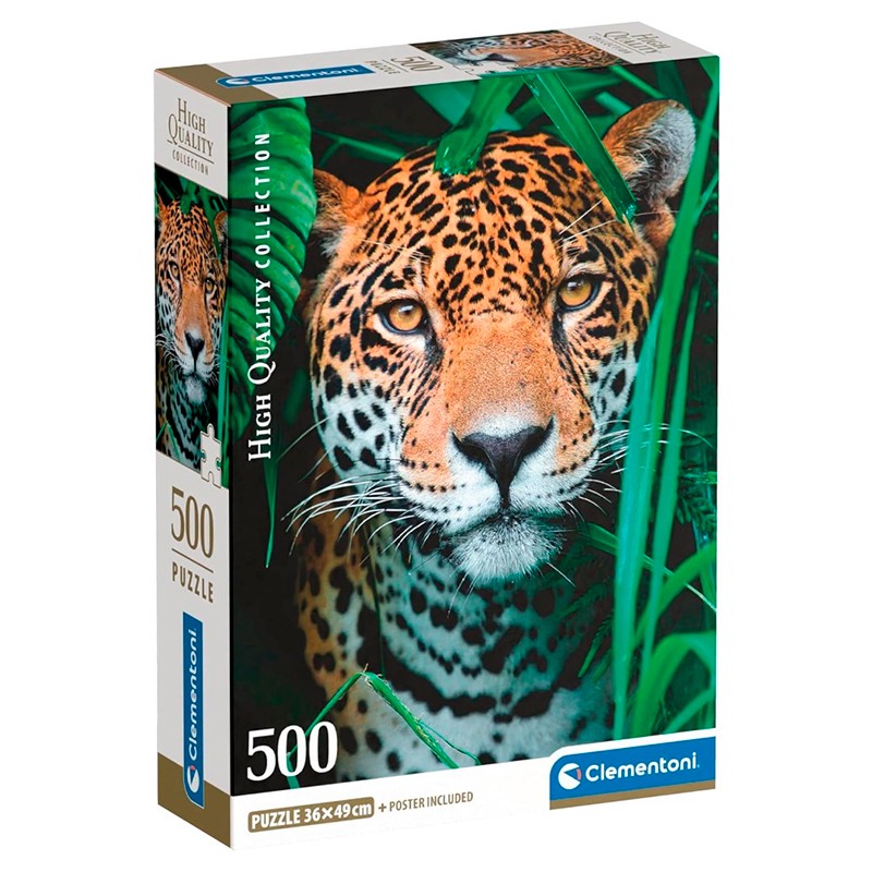 QUEBRA-CABECA CLEMENTONI JAGUAR NA SELVA 500PCS