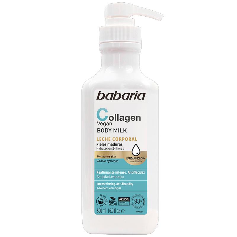 LEITE CREME BABARIA CORPORAL COM COLAGENO 500ML