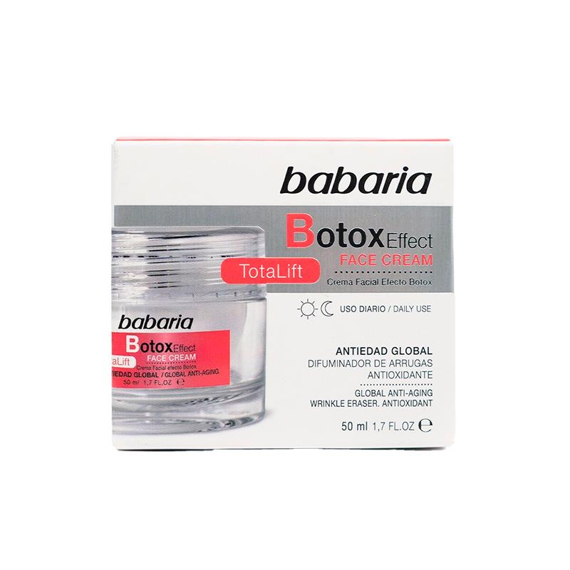 CREME FACIAL BABARIA EFEITO BOTOX 50ML