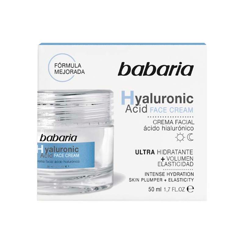 CREME FACIAL BABARIA ULTRA HIDRATANTE COM ACIDO HIALURONICO 50ML