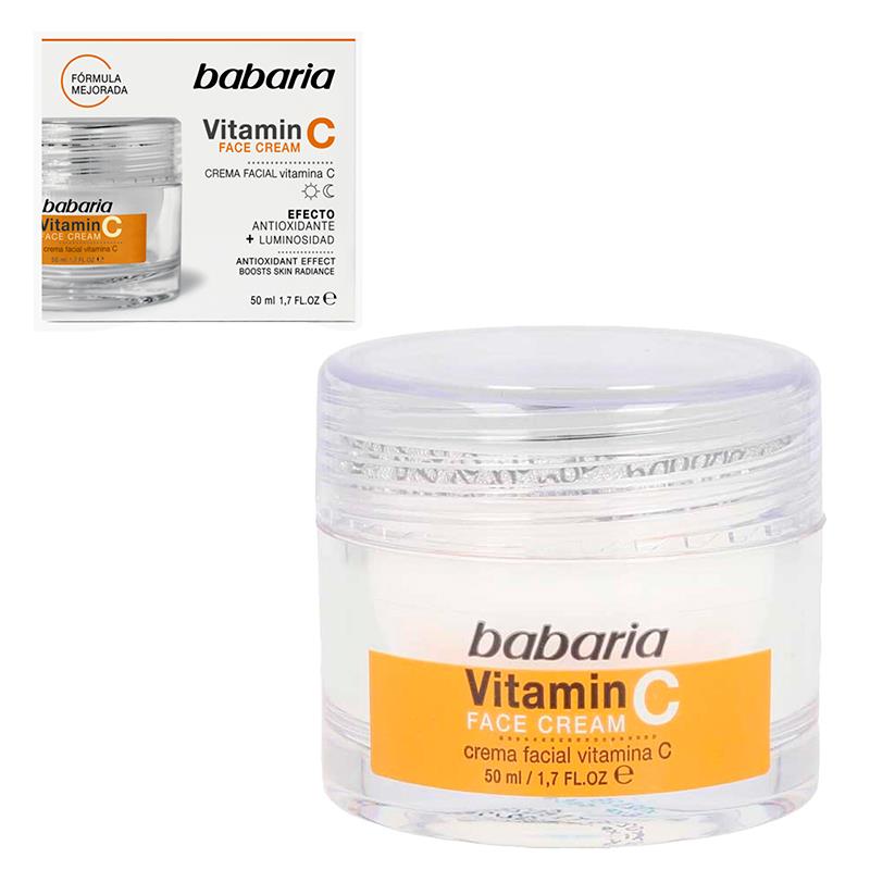 CREME FACIAL BABARIA ANTIOXIDANTE COM VITAMINA C 50ML