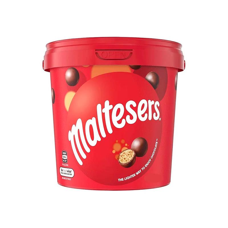 SACO DE TRUFAS DE CHOCOLATE MALTESERS BUCKET CHOCOLATE AO LEITE 73% 440G