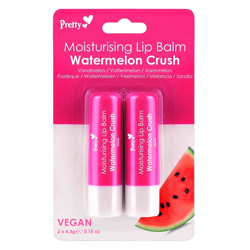 HIDRATANTE LABIAL PRETTY MOISTURISING LIP BALM TWIN PACK WATERMELON CRUSH 2UN X 4.3G