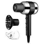SECADOR DE CABELO QUANTA PORTATIL QTSDC20 PRETO CINZA CABO 1.8M 60HZ 1700W 220V