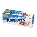 WAFER RECHEADO COM CREME DE LEITE E AVELA STORCK KNOPPERS CRISPY 375G