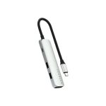 ADAPTADOR SATECHI MULTIPORT STP4SS SILVER