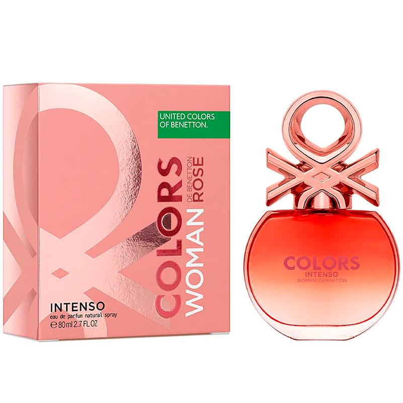 PERFUME BENETTON COLORS ROSE WOMAN INTENSO EDP 80ML