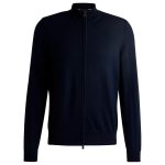 JAQUETA MASCULINO HUGO BOSS ADULTO KNITTED CARDIGAN HDOMICO 10261637 01 AZUL TAM S