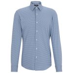 CAMISA MASCULINA HUGO BOSS ADULTO ML SHIRT PJOEKENTC1222 10261730 01 AZUL TAM 40