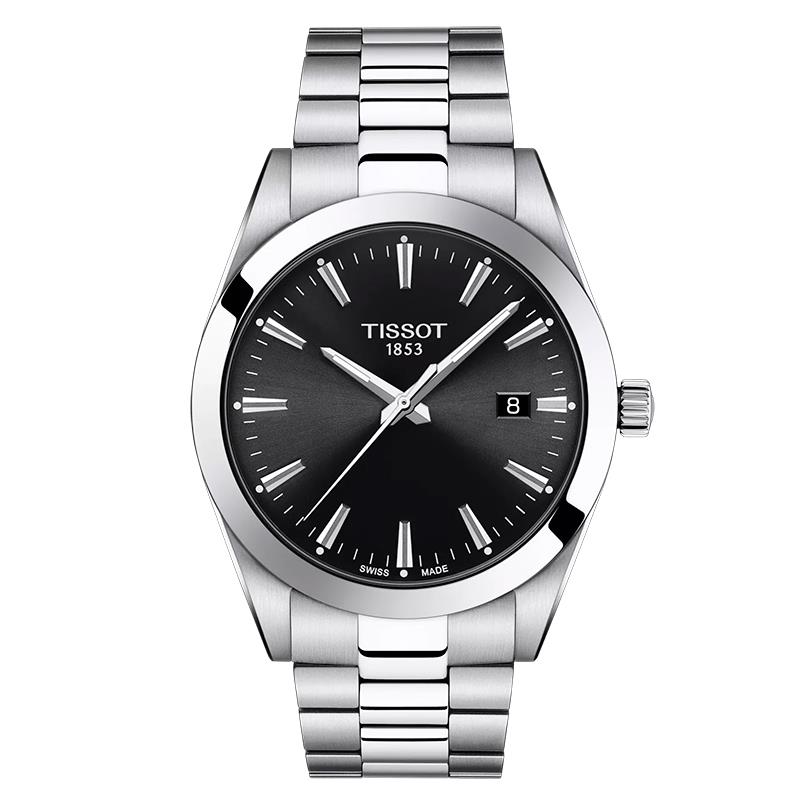 RELOGIO TISSOT T1274101105100 GENTLEMAN PRATA/PRETO