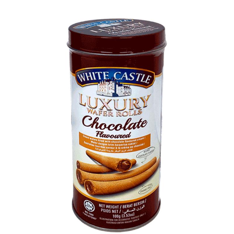 ROLINHOS WAFERS WHITE CASTLE CHOCOLATE 300G