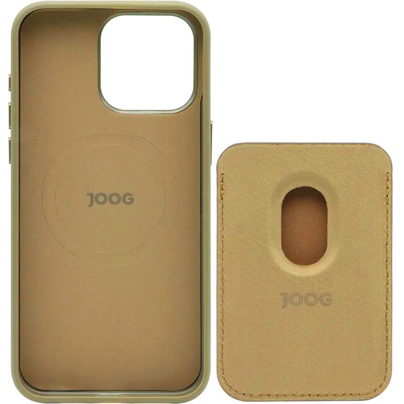 CAPA DE CARREGAMENTO MAGNETICO JOOG PARA IPHONE 15 PRO GLPC043 MARROM KHAKI