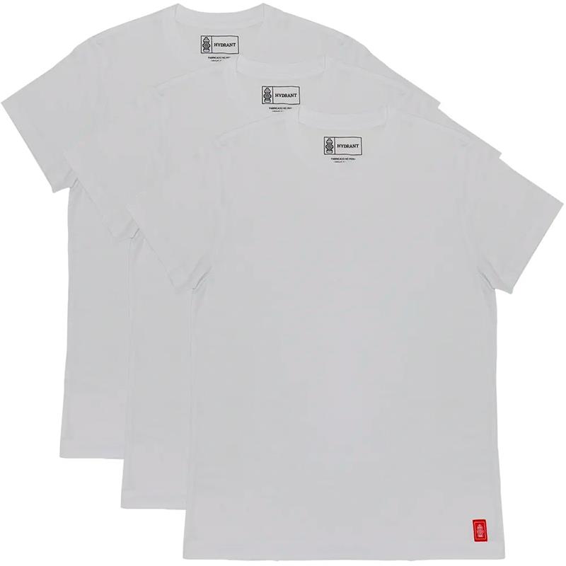 CAMISETA MASCULINO ADULTO MC HYDRANT TH00009 BRANCO TAM XL 3 UND