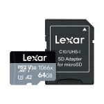CARTAO DE MEMORIA LEXAR MICRO SD 64GB SILVER
