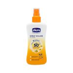SPRAY BLOQUEADOR SOLAR PARA BEBE CHICCO FPS50 0 MESES 150ML 9159