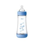 MAMADEIRA PARA BEBE CHICCO PERFECT 5 4 MESES 300ML AZUL 2023521