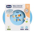 KIT JOGOS DE PRATOS PARA BEBE CHICCO AZUL MESES AZUL 16002200