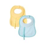 BABADOR PARA BEBE MILKY CHICCO 2UN AZUL 0 MESES AMARELO 16300200