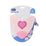 BABADOR COM MORDEDOR CHICCO GUMMY BIB 2 MESES ROSA 2581100