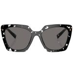 OCULOS DE SOL POLARIZADO FEMININO PRADA 0PR 23ZS 15S5Z1 TAM 54 PRETO HAVANA