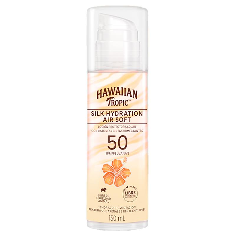 PROTETOR SOLAR HAWAIIAN TROPIC LOCAO AIR SOFT 50 SPF 150ML ART.9048