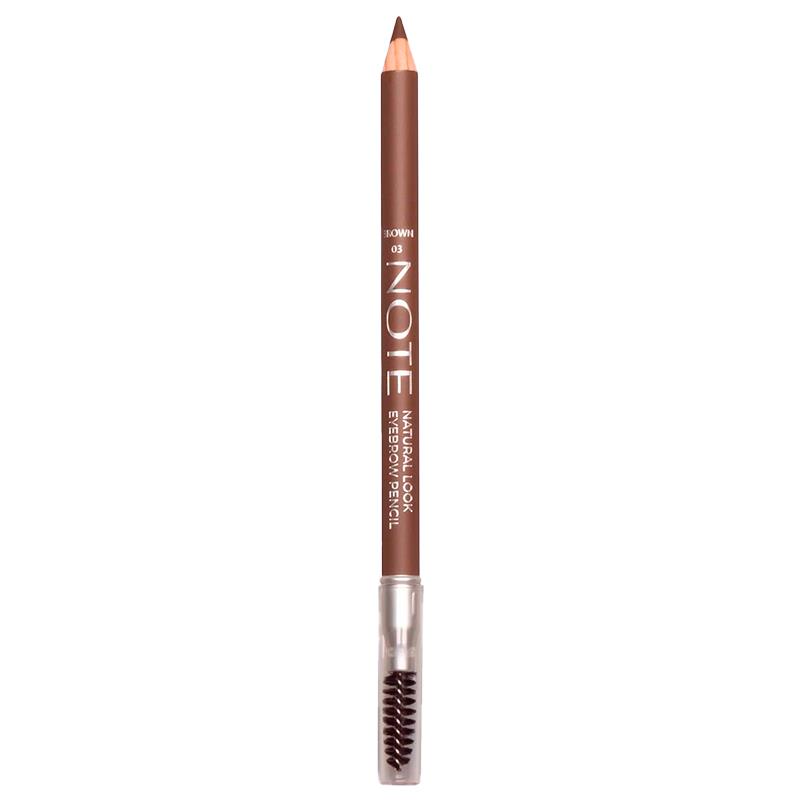 LAPIS DE SOBRANCELHA NOTE COSMETIQUE NATURAL LOOK EYEBROW PENCIL 03 BROWN 1,08G