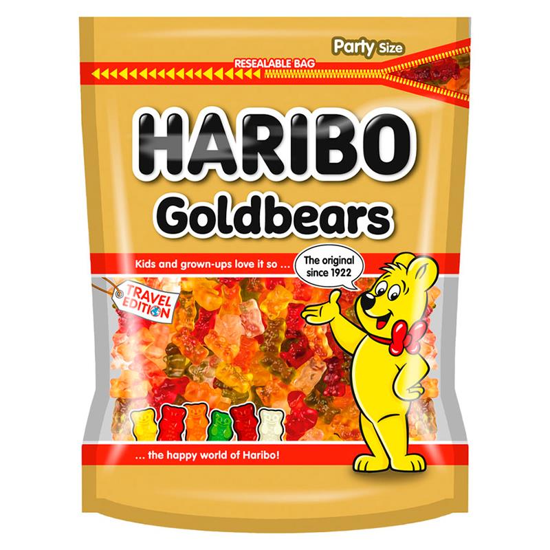 BALAS DE GOMA HARIBO DE URSO GOLDBEARS 450G