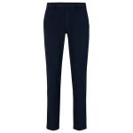 CALCA MASCULINO HUGO BOSS ADULTO PRETO CHINO FLAT KAITO1 10242612 TAM 50
