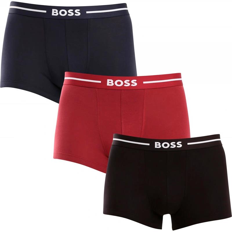 CUECA MASCULINO HUGO BOSS ADULTO TRUNK 3P BOLD 10260694 01 VERDE TAM S