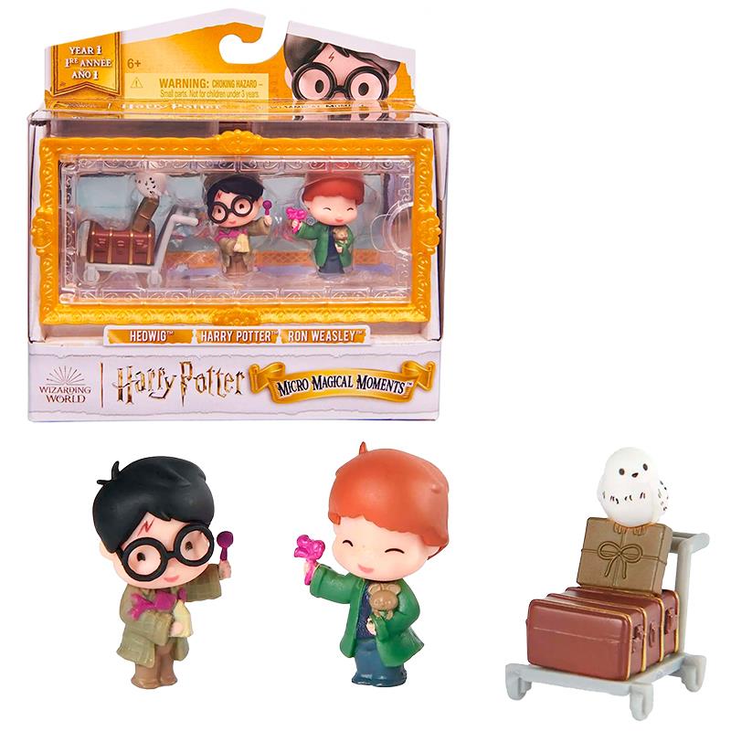 BONECOS COLECIONAVEIS HARRY POTTER MICRO MAGICAL SPIN MASTER 4567561 6067432 HEDWIG, HARRY POTTER E RON WEASLEY