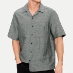 CAMISA MASCULINA CALVIN KLEIN ADULTO ML CUBANS/S SHIRT PRETO TAM S