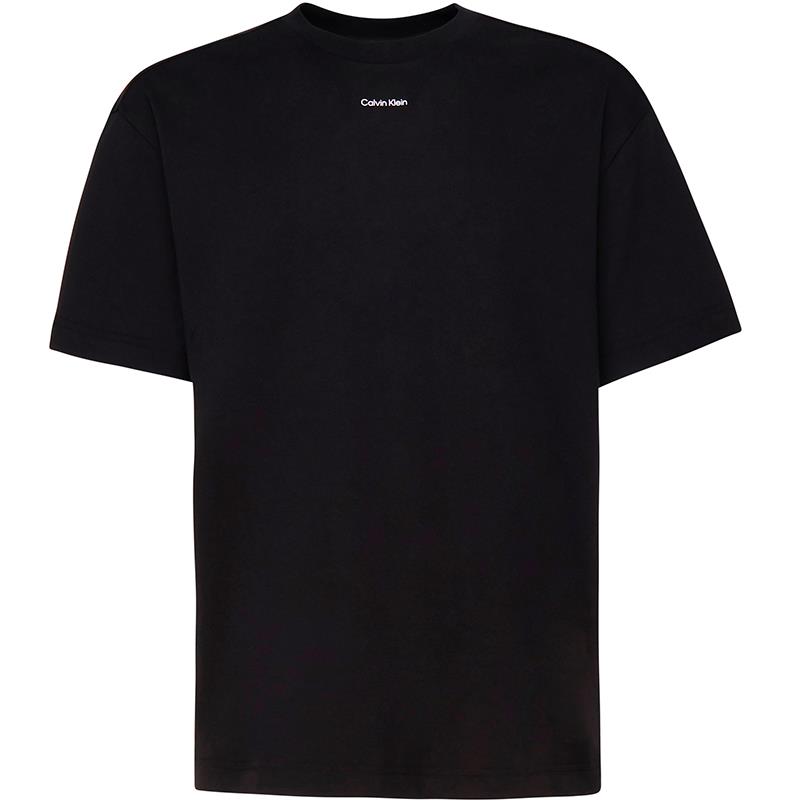 CAMISETA MASCULINA CALVIN KLEIN ADULTO MC INTERLOCKTSHIRT PRETO TAM M