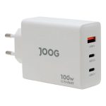 FONTE CARREGADOR JOOG ULTRA RAPIDO 3 SAIDAS TIPO A-C 100W PD100WJG BRANCO