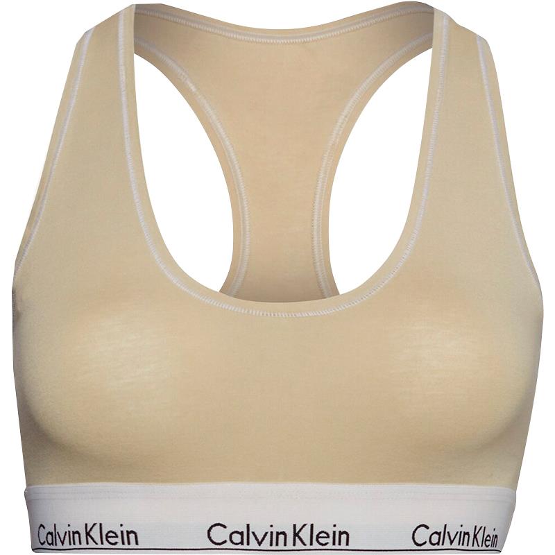 SUTIA FEMININO ADULTO CALVIN KLEIN UNLINED BRALETTE BEIGE TAM S