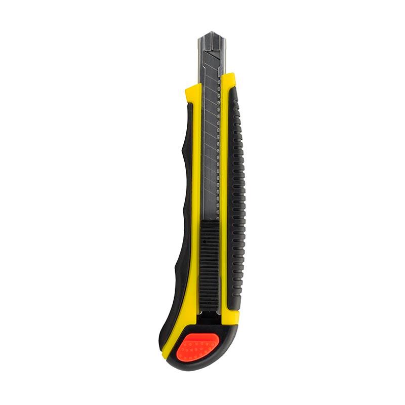 ESTILETE PARA CORTES RETRATIL 9 MM SOFT GRIP COM 5 LAMINAS CROSSMASTER
