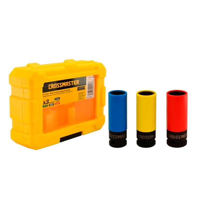 CONJUNTO CHAVES BOCA IMPACTO PARA RODAS HEXAGONAL METRICA CROSSMASTER